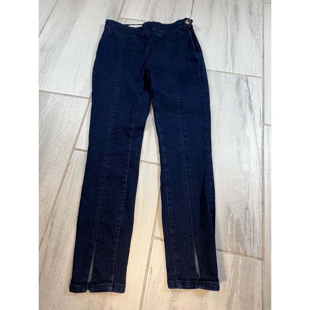 Pilcro and the Letterpress Anthropologie High Rise Skinny Jeans Dark Indigo 28